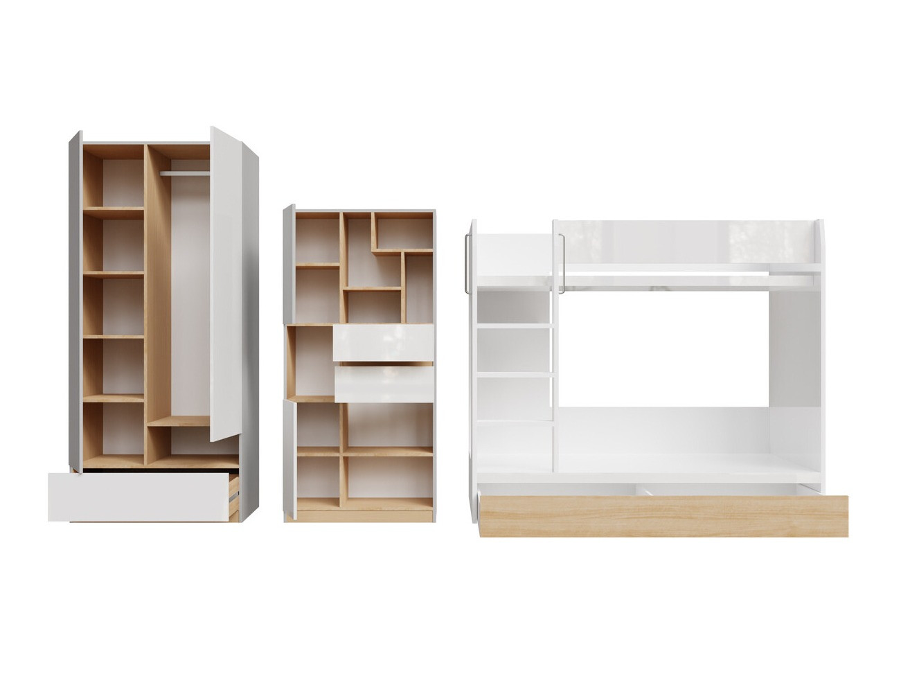 Dečija soba Nuevaru 119 (Sjajno belo)