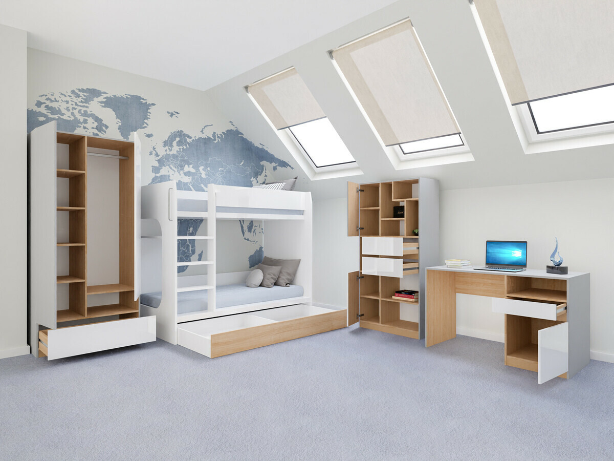 Dečija soba Nuevaru 119 (Sjajno belo)