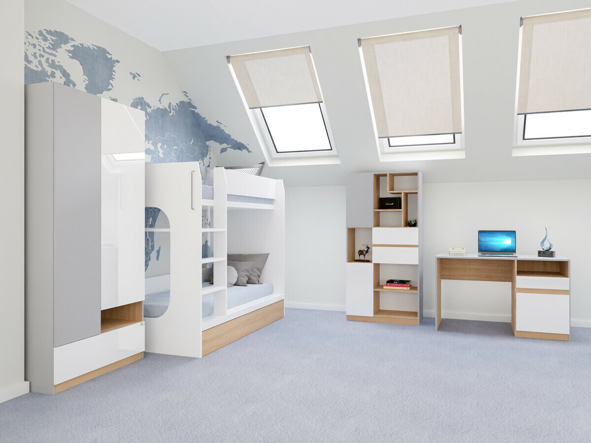 Dečija soba Nuevaru 119 (Sjajno belo)