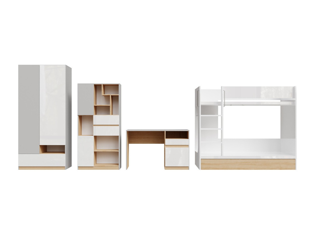 Dečija soba Nuevaru 119 (Sjajno belo)