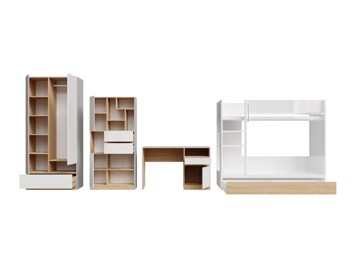 Dečija soba Nuevaru 119 (Sjajno belo)