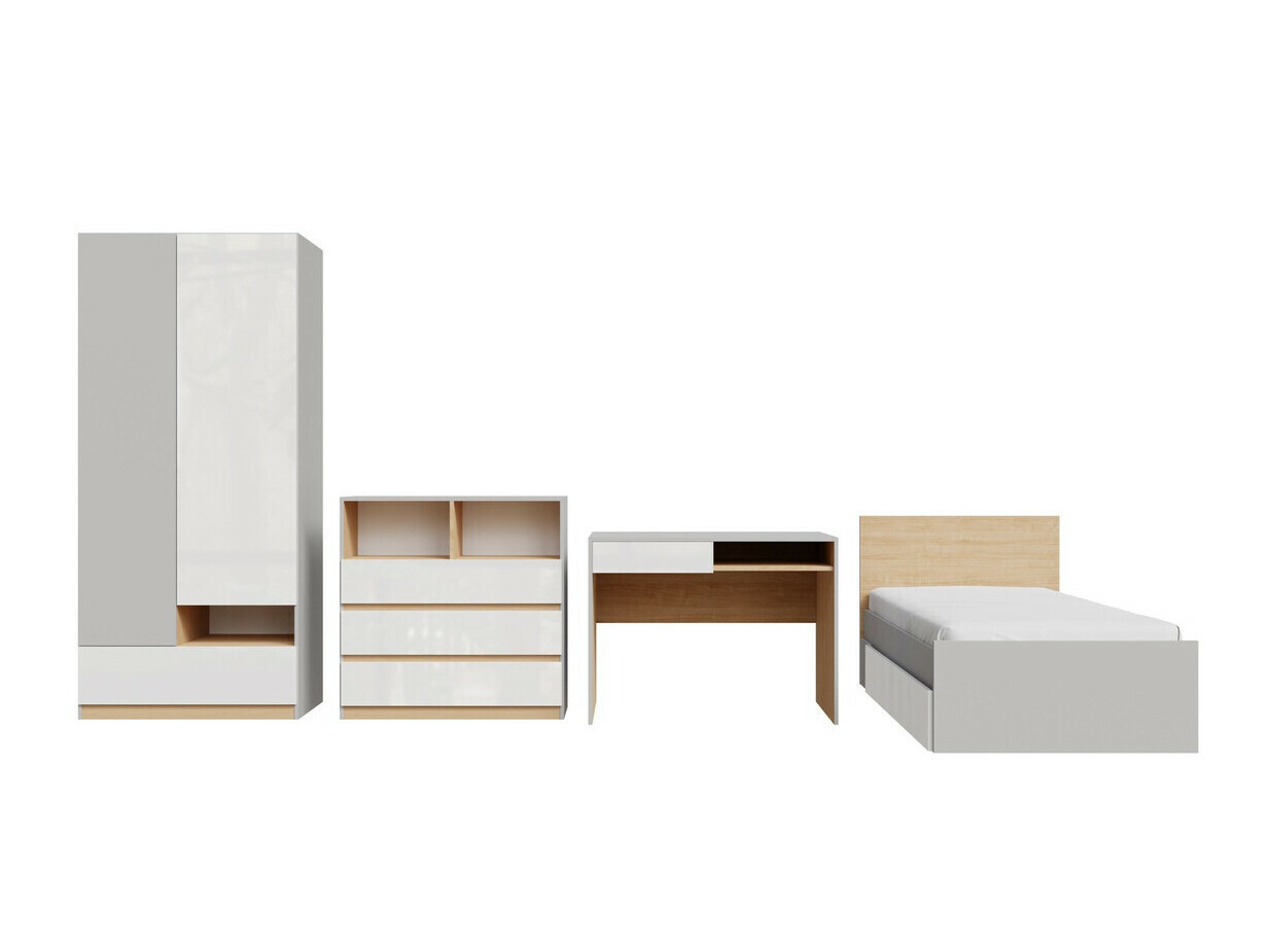 Set nameštaja Nuevaru 118 (Sjajno belo)