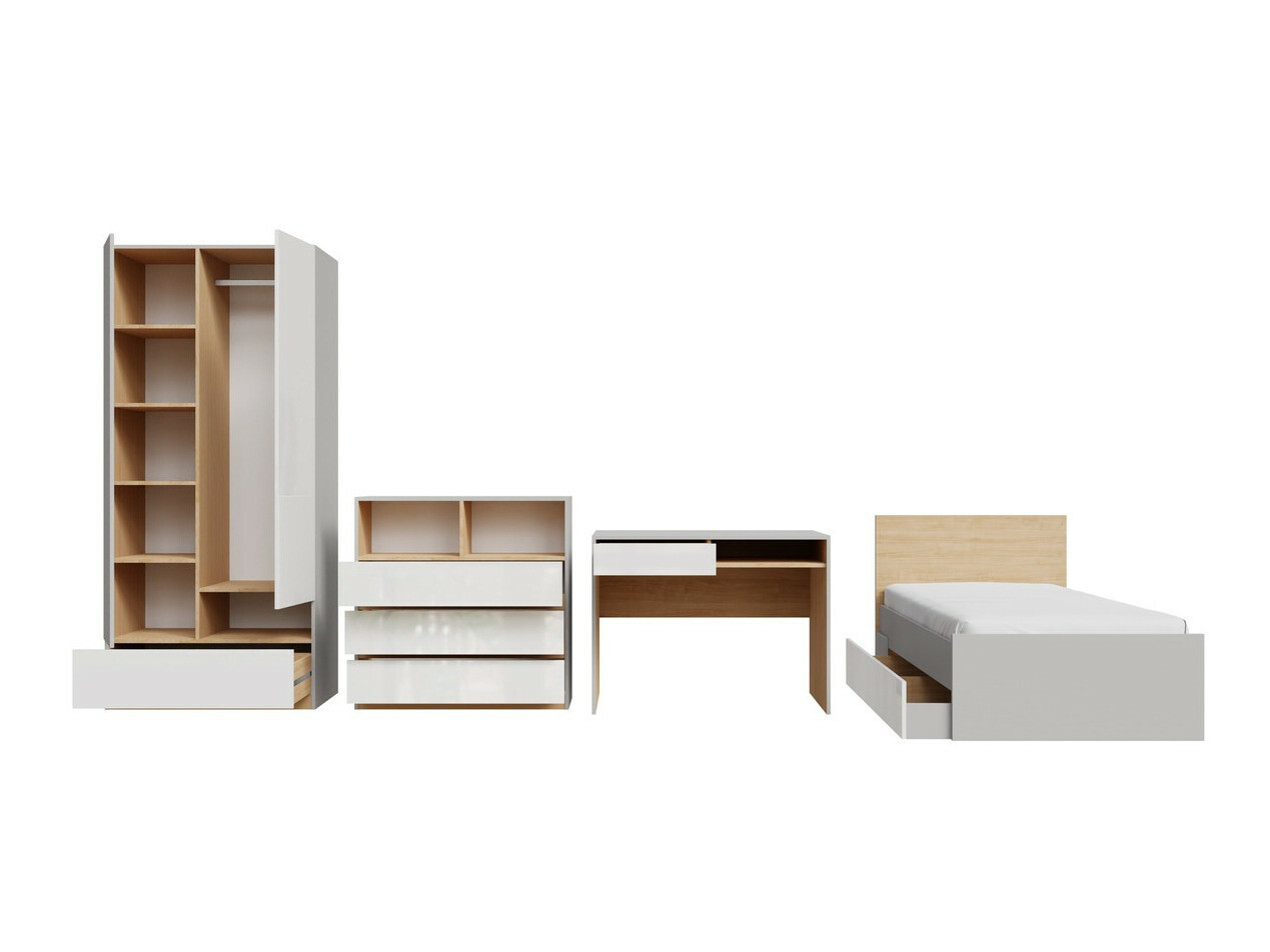 Set nameštaja Nuevaru 118 (Sjajno belo)