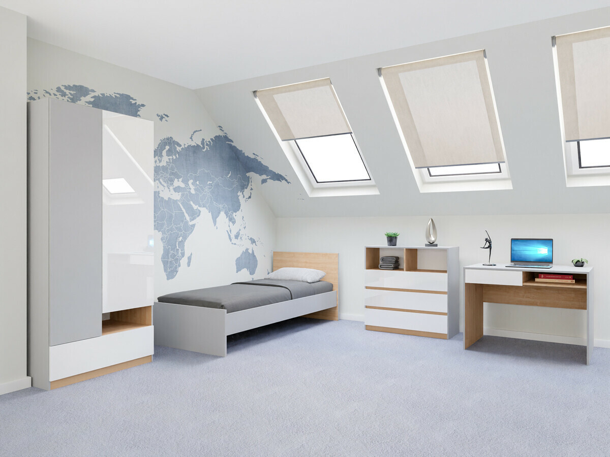 Set nameštaja Nuevaru 118 (Sjajno belo)