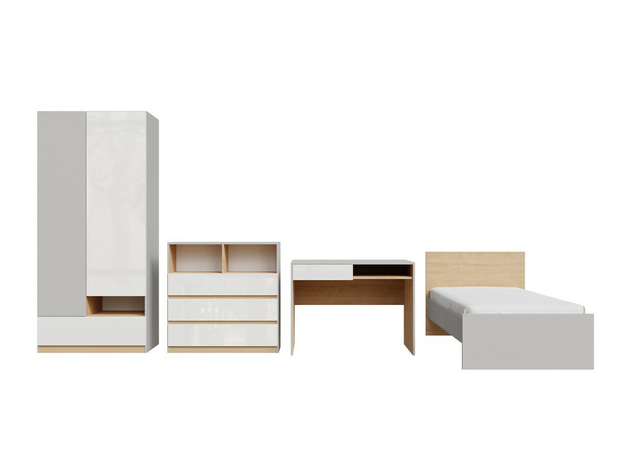 Set nameštaja Nuevaru 118 (Sjajno belo)