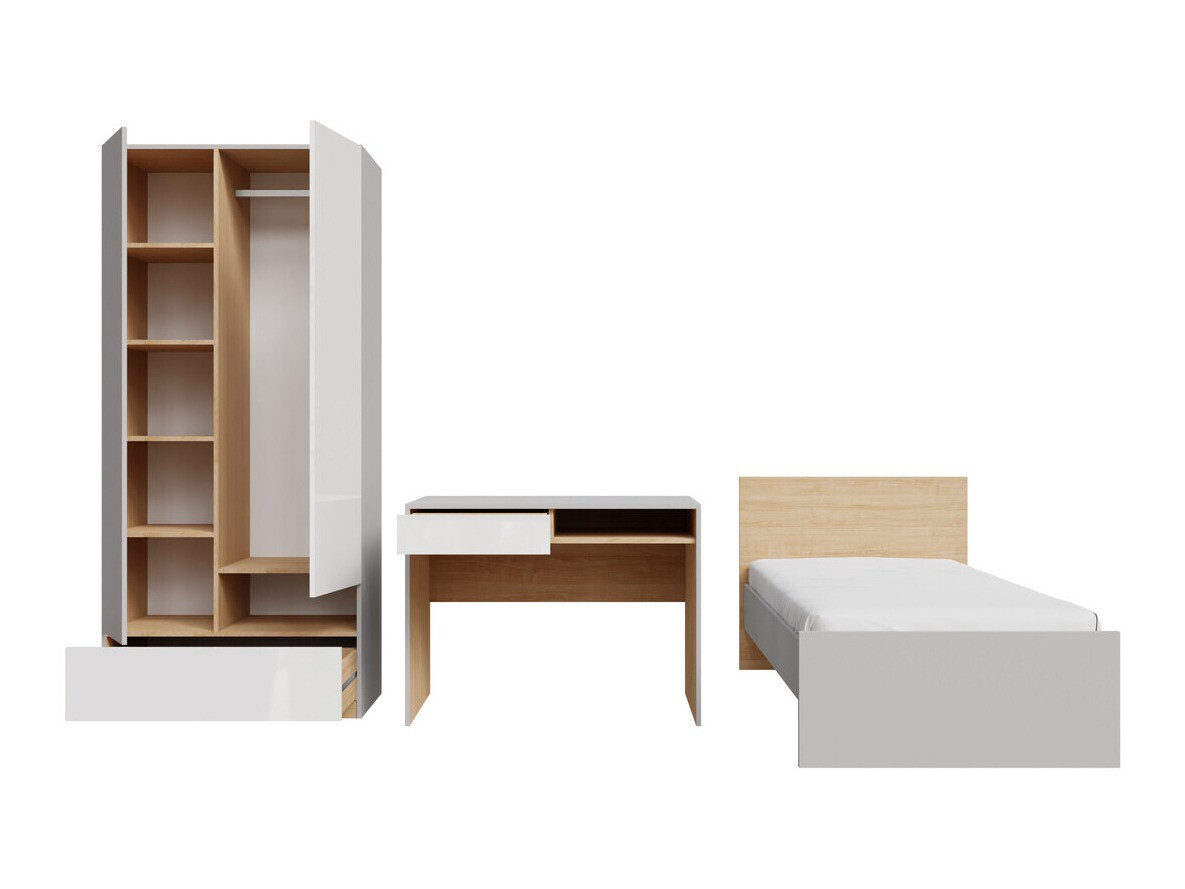 Set nameštaja Nuevaru 118 (Sjajno belo)