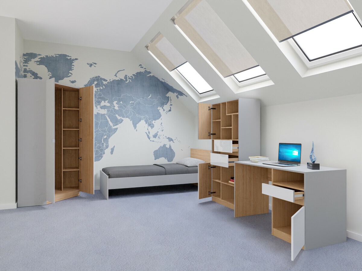 Set nameštaja Nuevaru 120 (Sjajno belo)