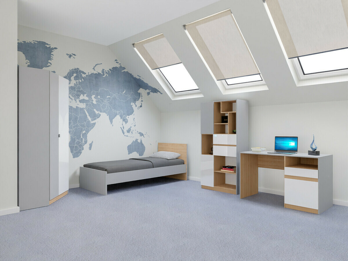 Set nameštaja Nuevaru 120 (Sjajno belo)