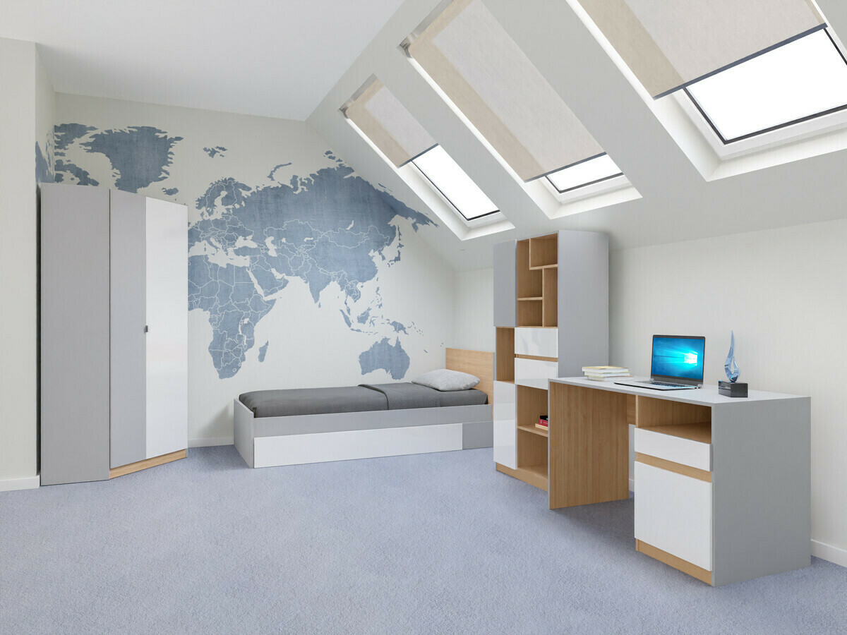 Set nameštaja Nuevaru 120 (Sjajno belo)