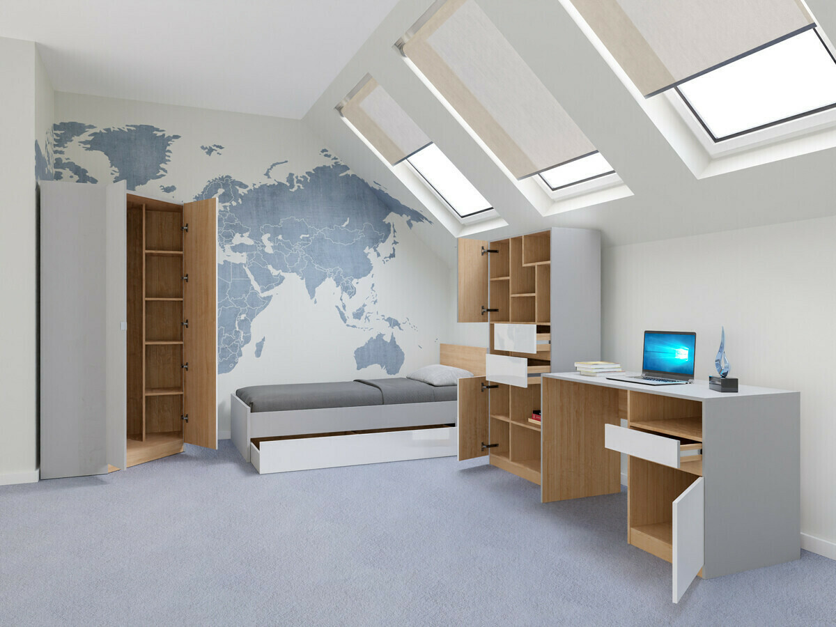 Set nameštaja Nuevaru 120 (Sjajno belo)