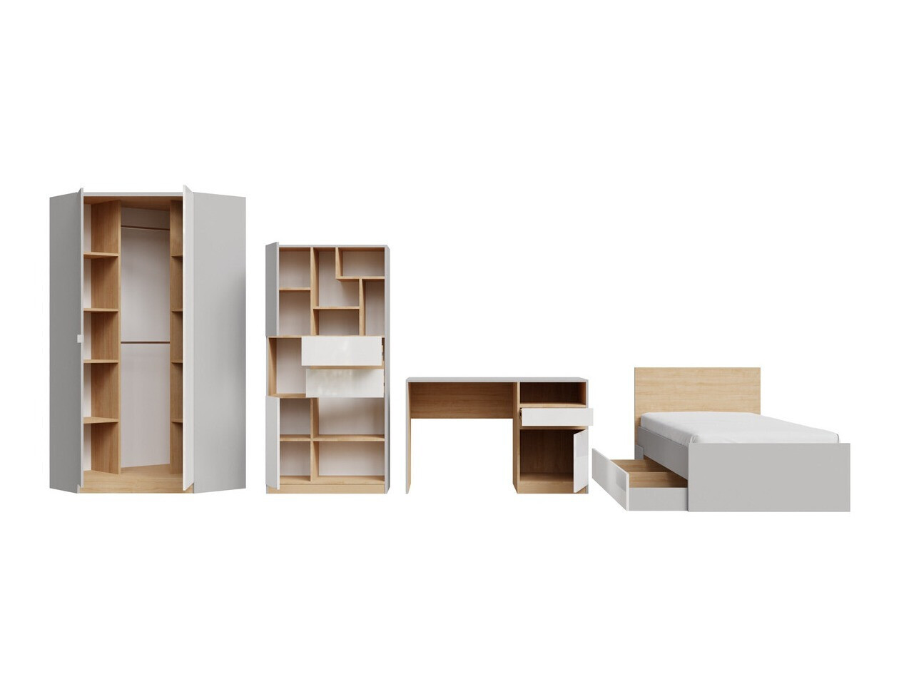 Set nameštaja Nuevaru 120 (Sjajno belo)