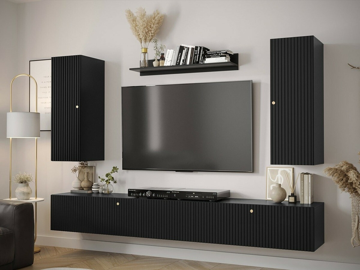 TV komoda Anulio (Crno)