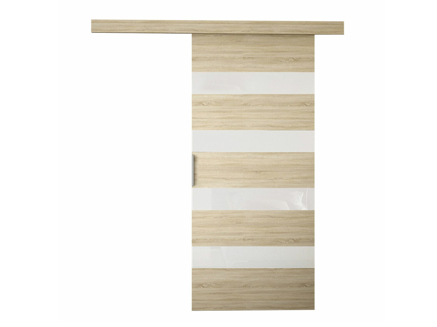 Klizna vrata Closico Portalis V (Sonoma hrast + Belo)