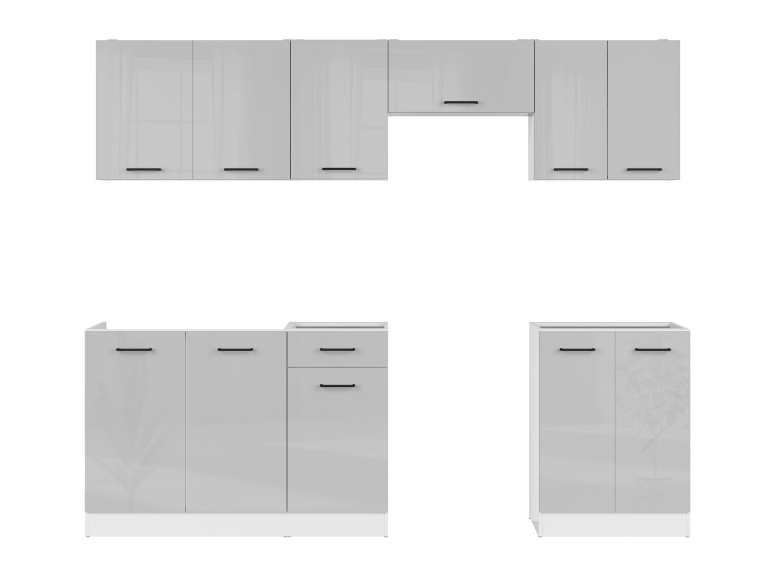 Modularni kuhinjski set Line Grey 120