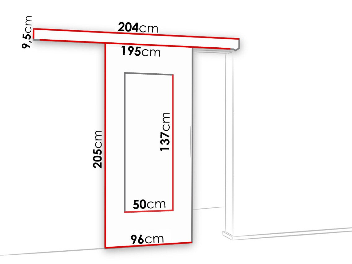 Klizna vrata Dover 119 (Belo)
