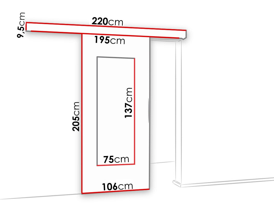 Klizna vrata Dover 132 (Antricit (ugalj))