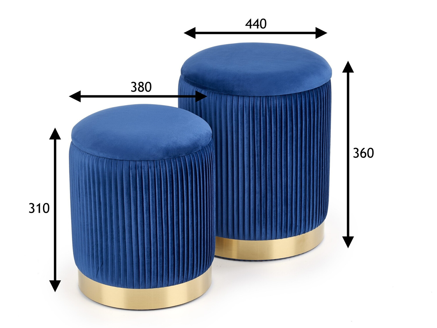 Set taburea Houston 1153 (Tamno plavo)