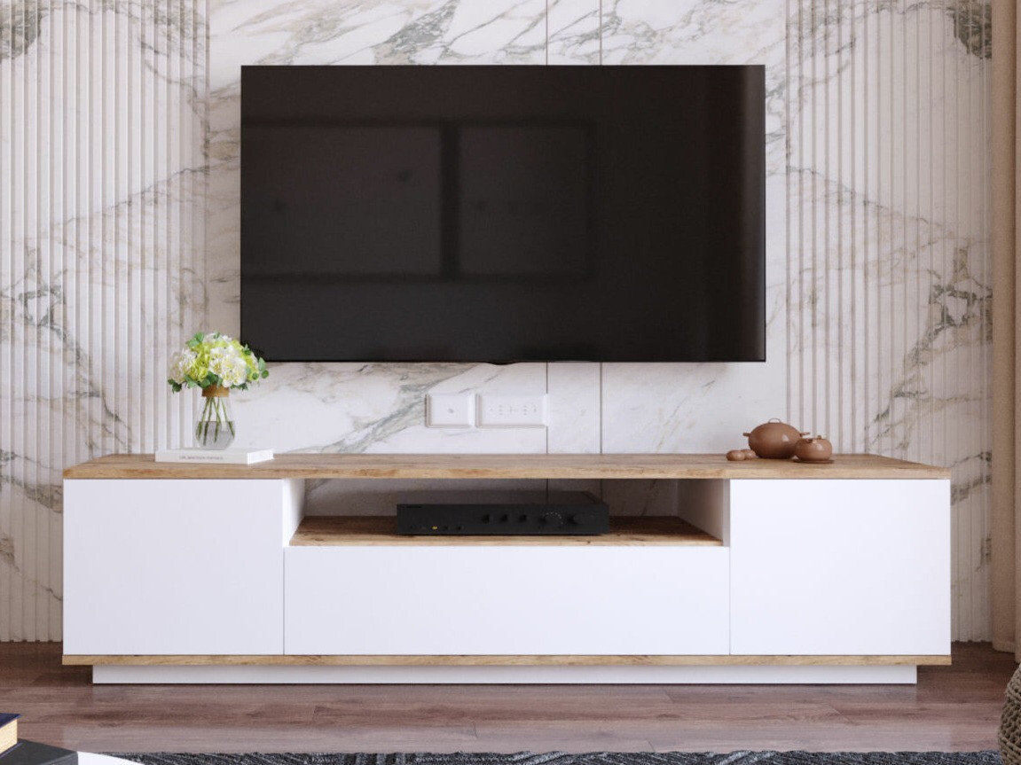 TV komoda Kailua 105 (Belo + Bor)