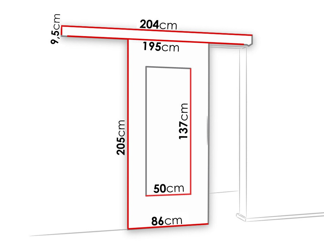 Klizna vrata Dover 128 (Antricit (ugalj))