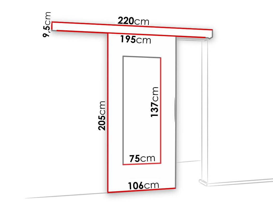 Klizna vrata Dover 130 (Antricit (ugalj))
