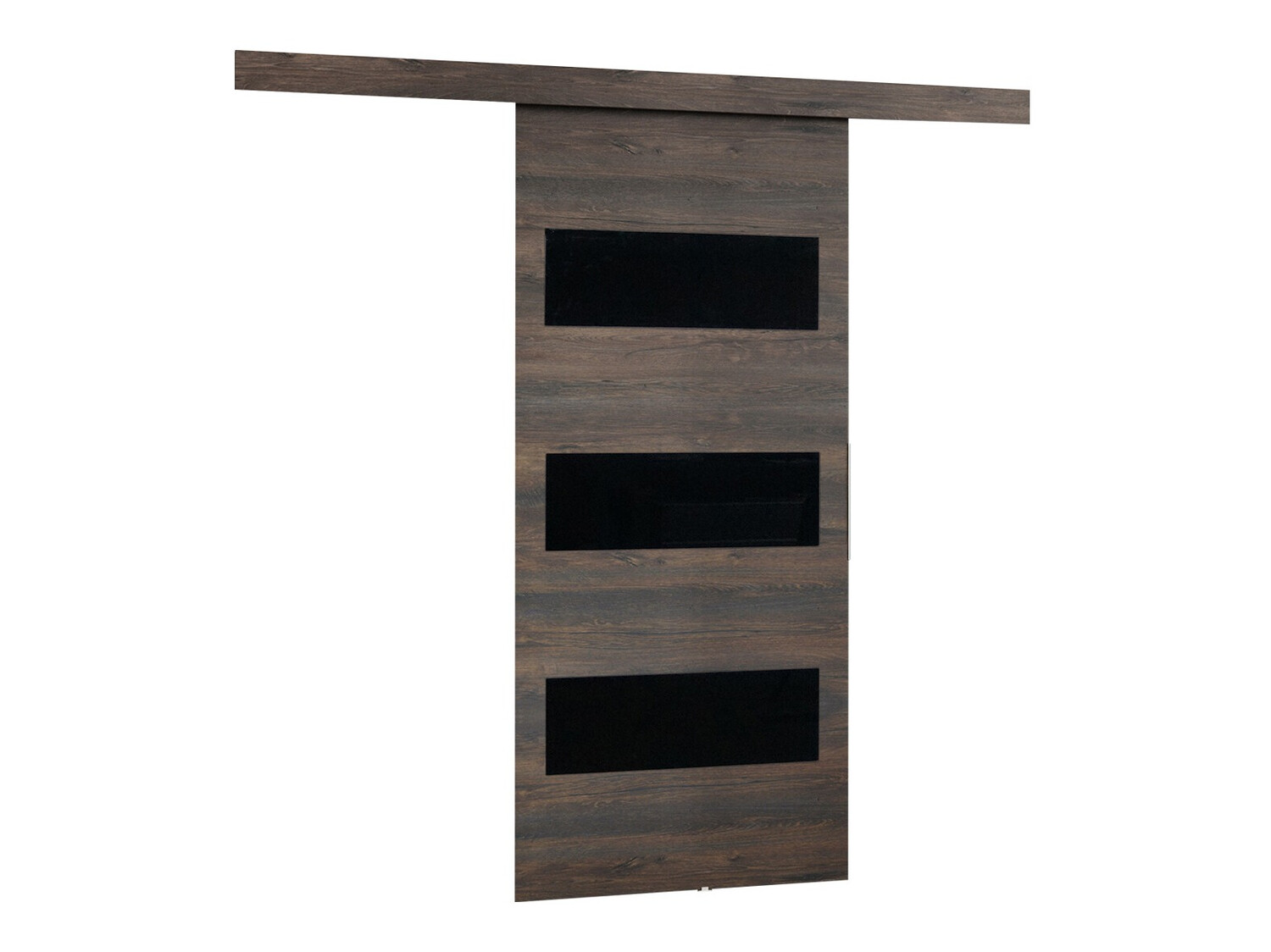 Klizna vrata Dover 136 (Tamni jasen + Crno)