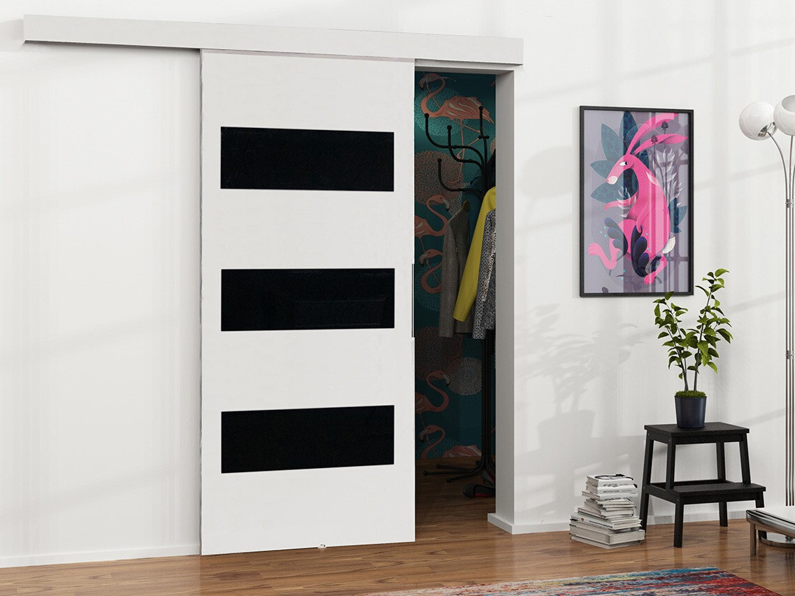 Klizna vrata Dover 137 (Belo + Crno)