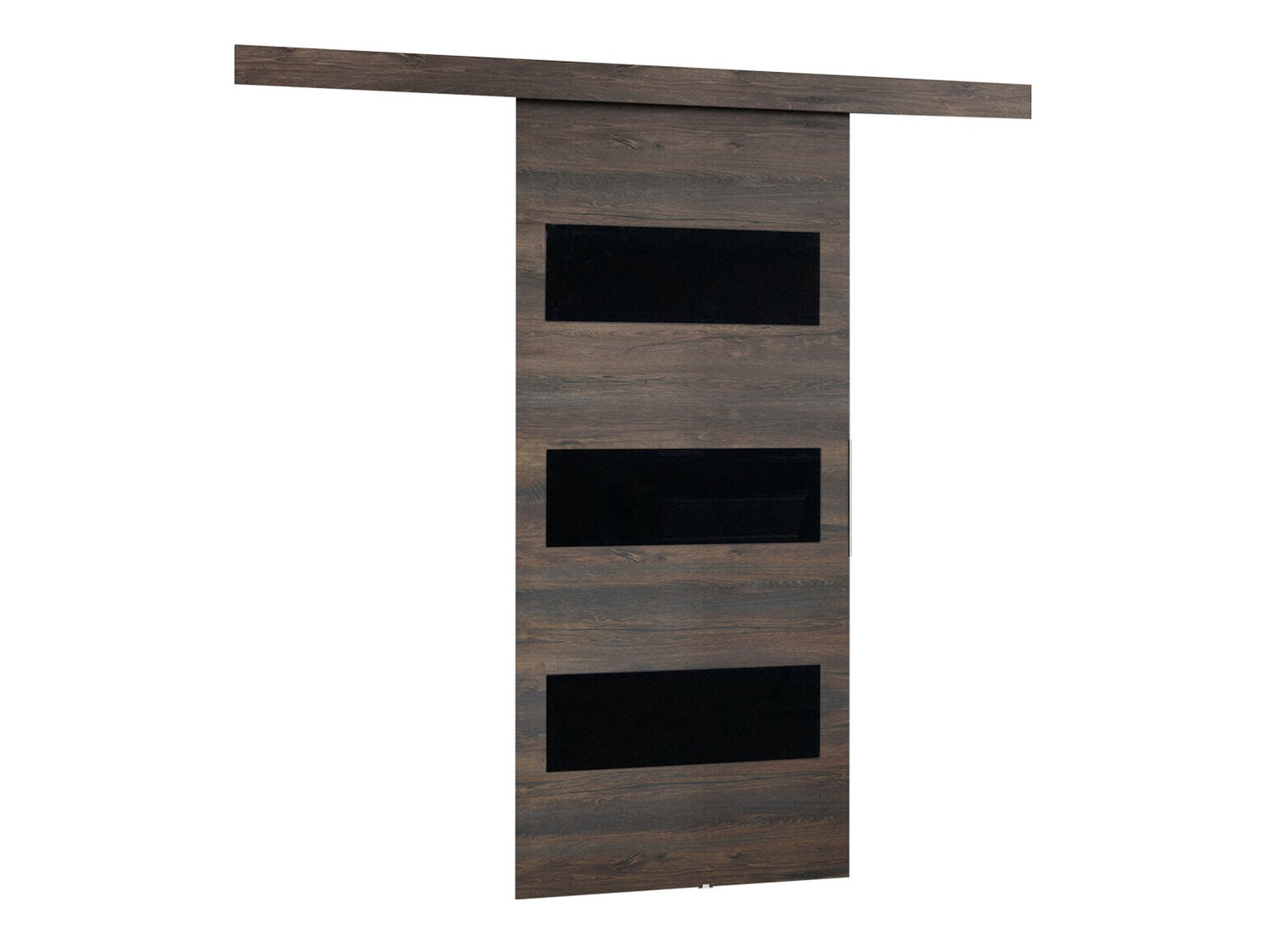 Klizna vrata Dover 137 (Tamni jasen + Crno)