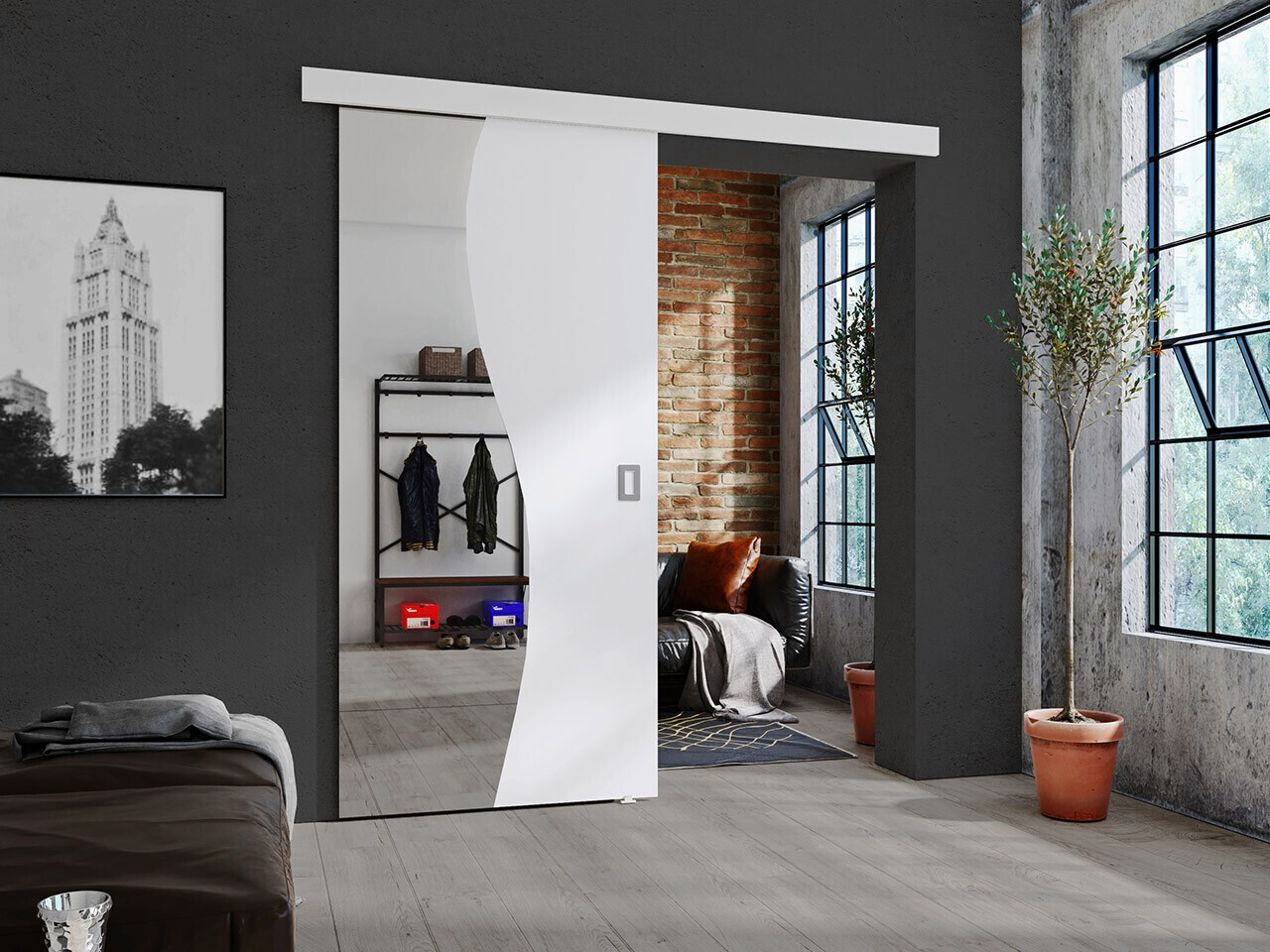 Klizna vrata Dover 150 (Belo)