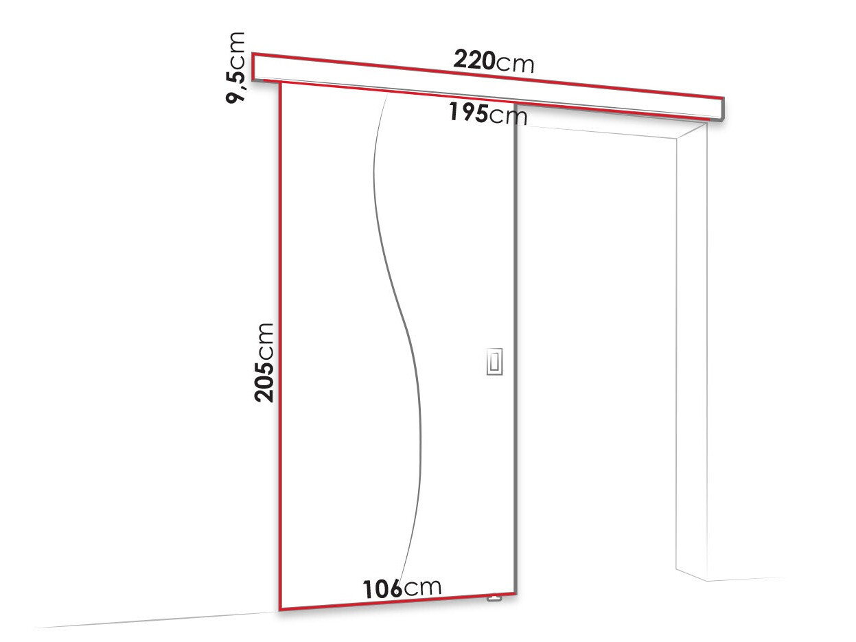 Klizna vrata Dover 152 (Tamni pepeo)