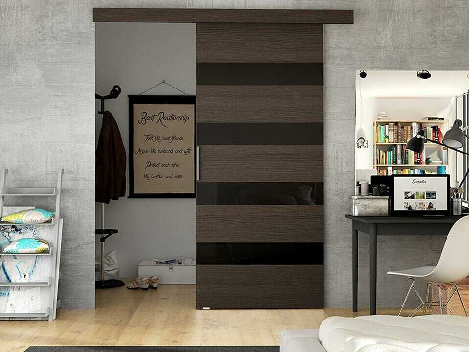 Klizna vrata Closico 179 (Braon + Crno)