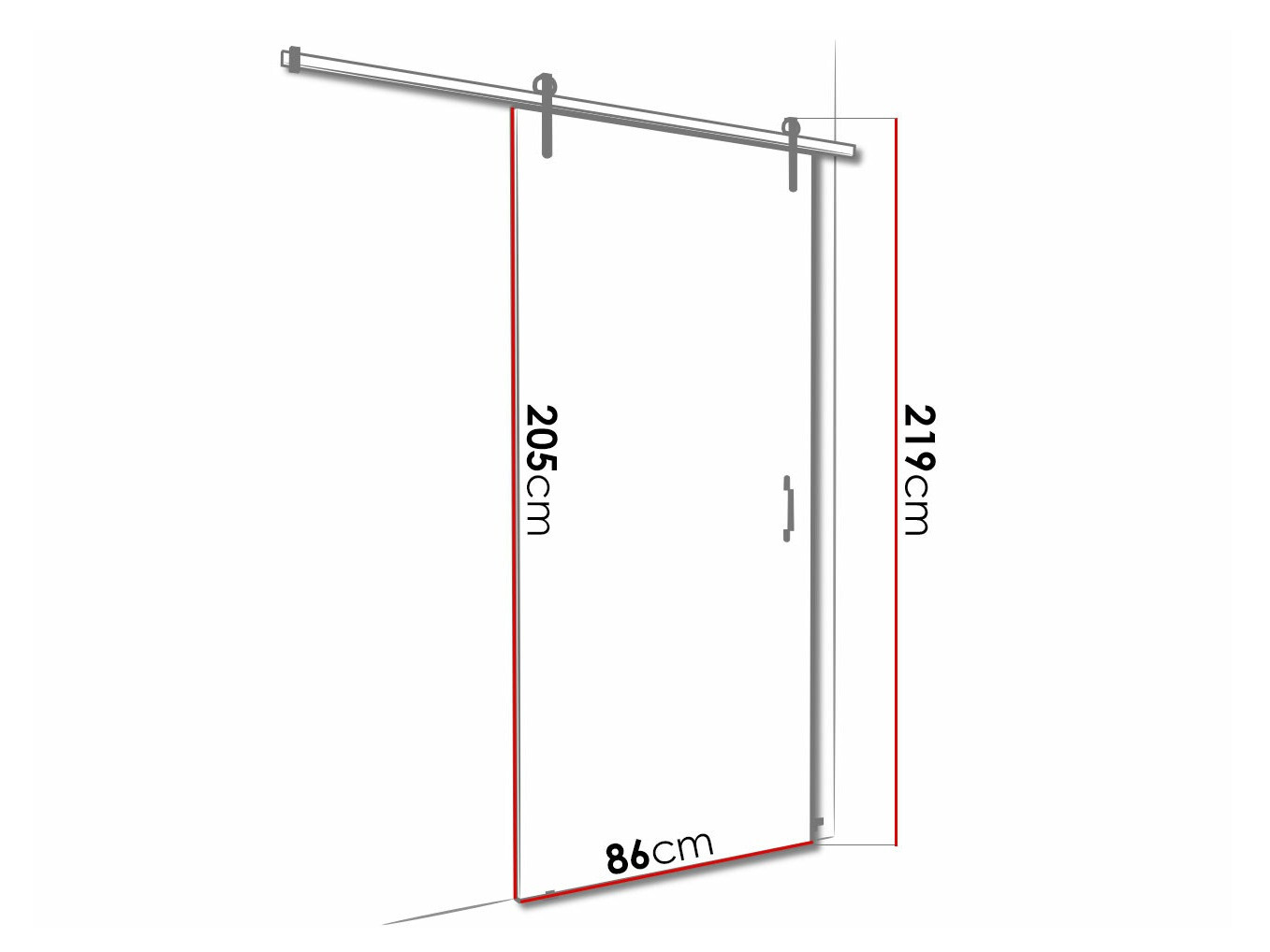 Klizna vrata Dover 153 (Belo)