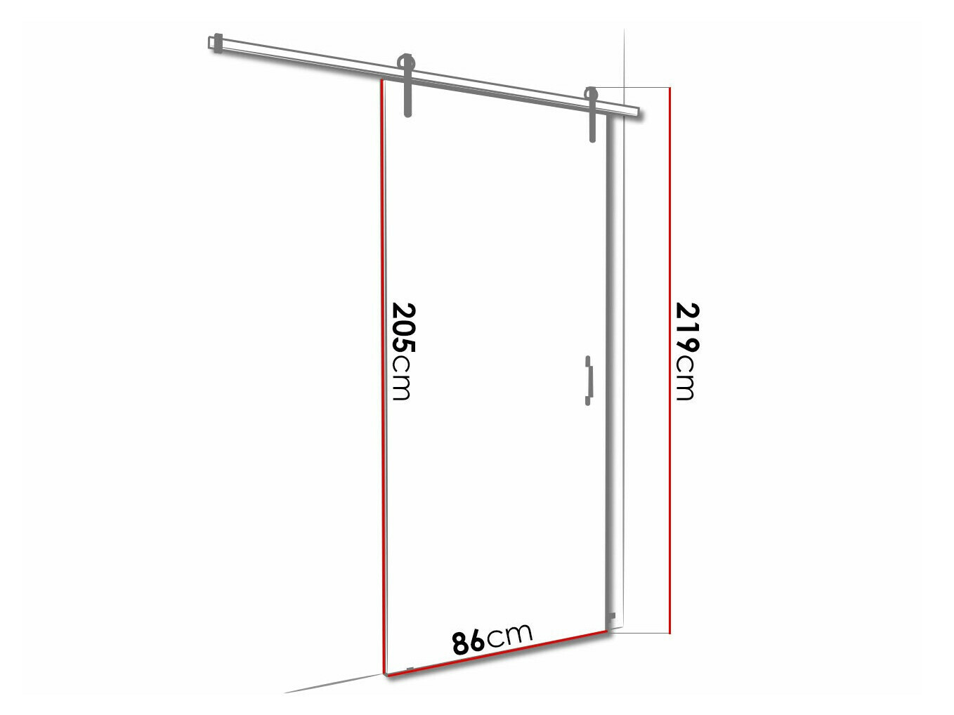 Klizna vrata Dover 153 (Tamni jasen)