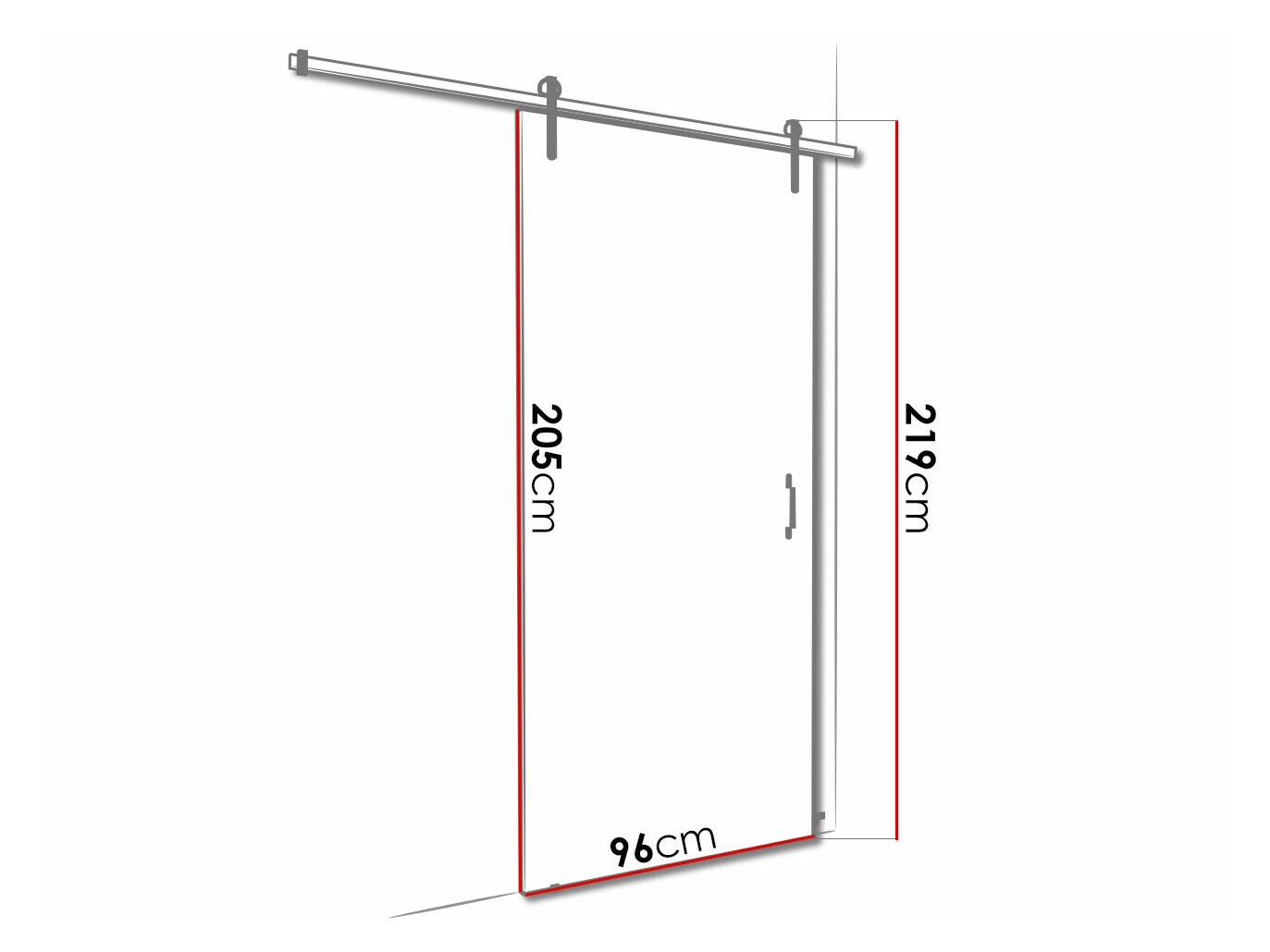 Klizna vrata Dover 154 (Belo)