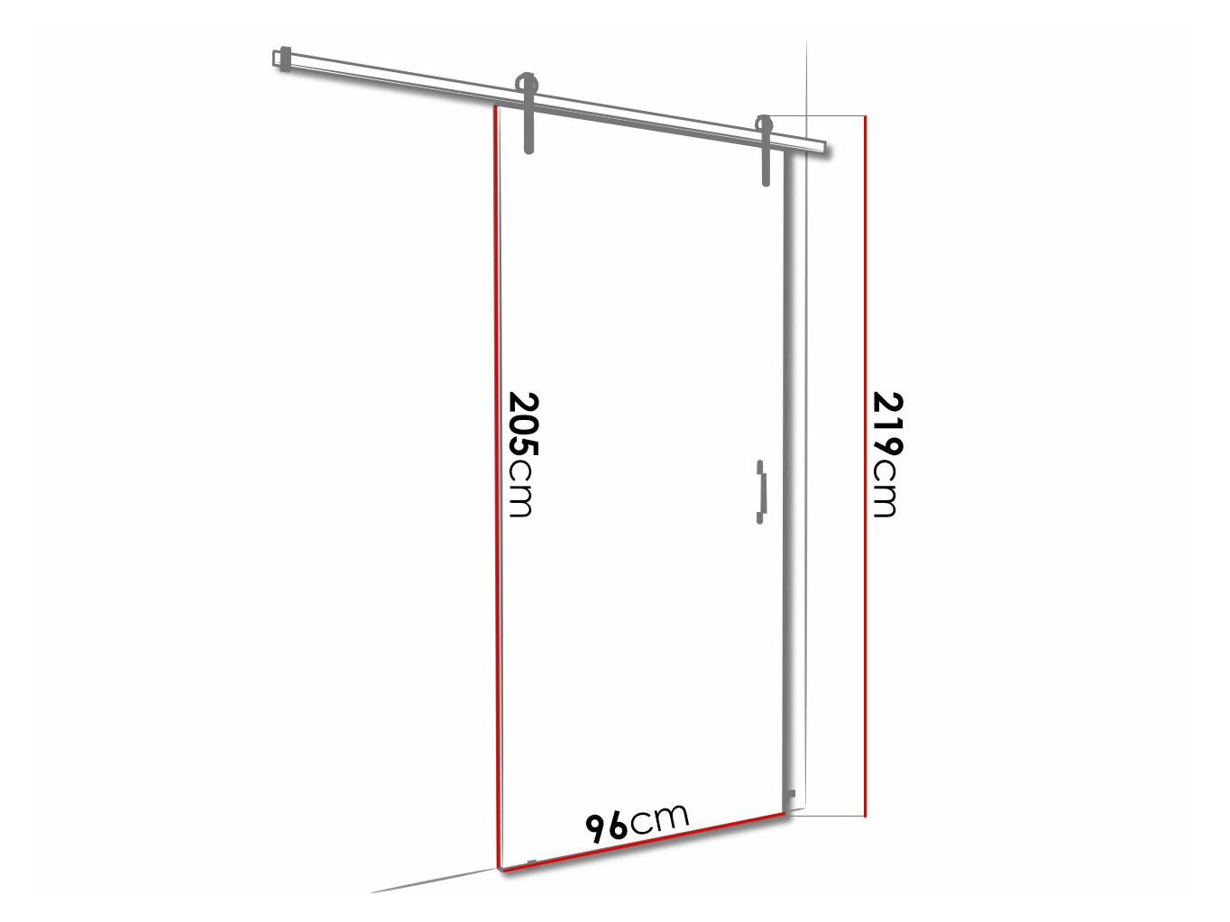 Klizna vrata Dover 154 (Tamni jasen)