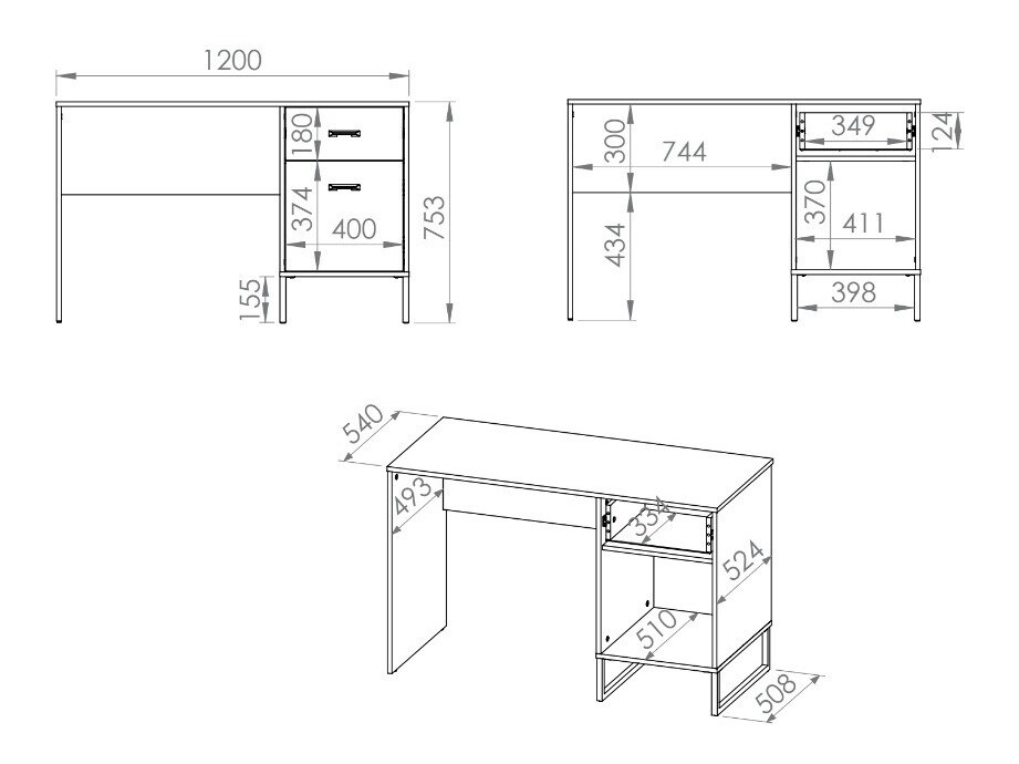 Kancelarijski sto Tortiva 106