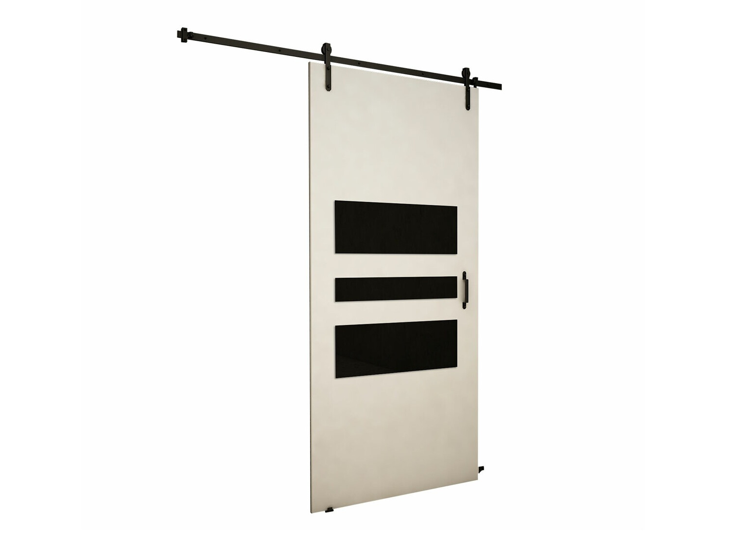 Klizna vrata Dover 163 (Belo + Crno)