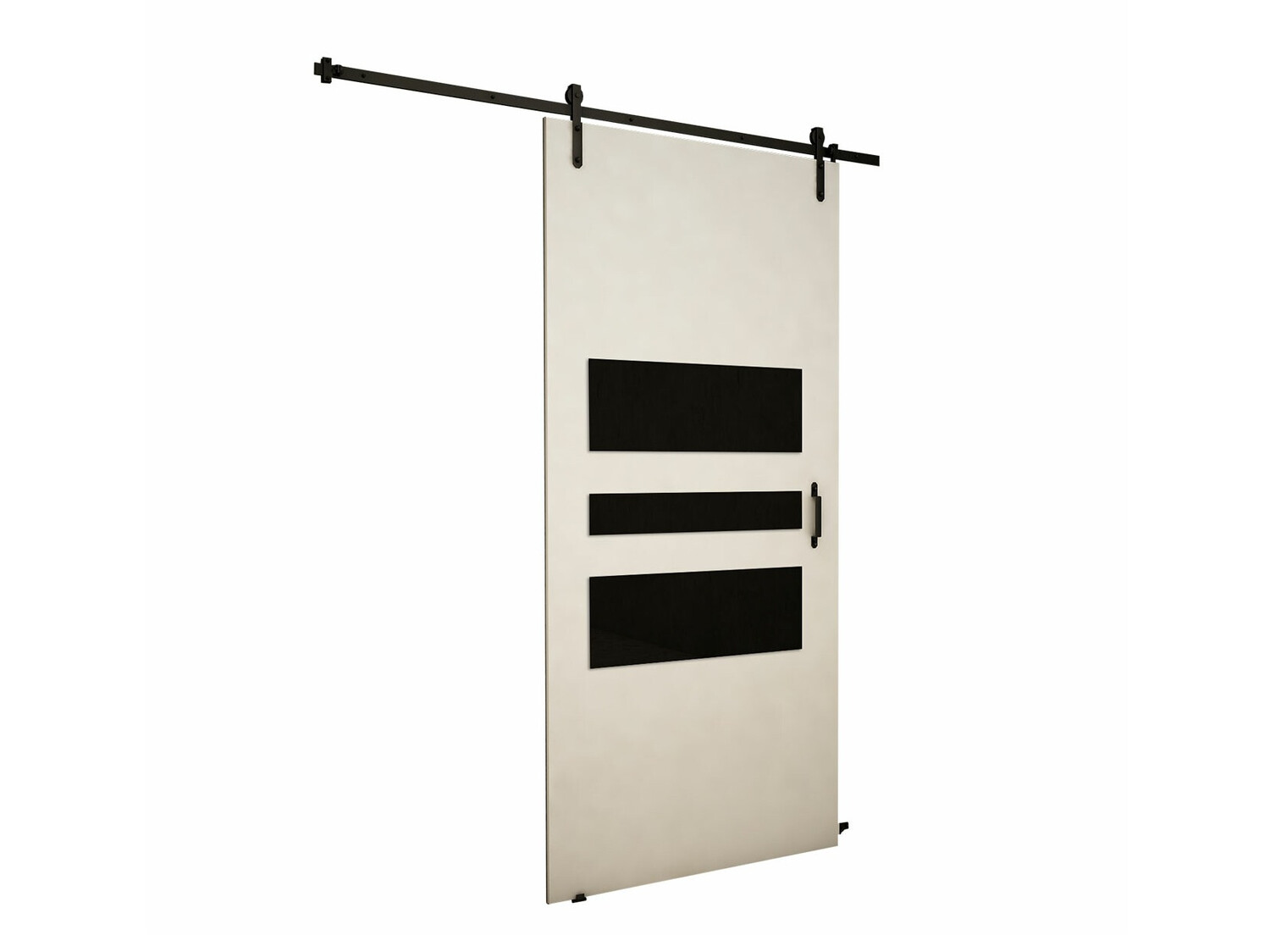 Klizna vrata Dover 164 (Belo + Crno)