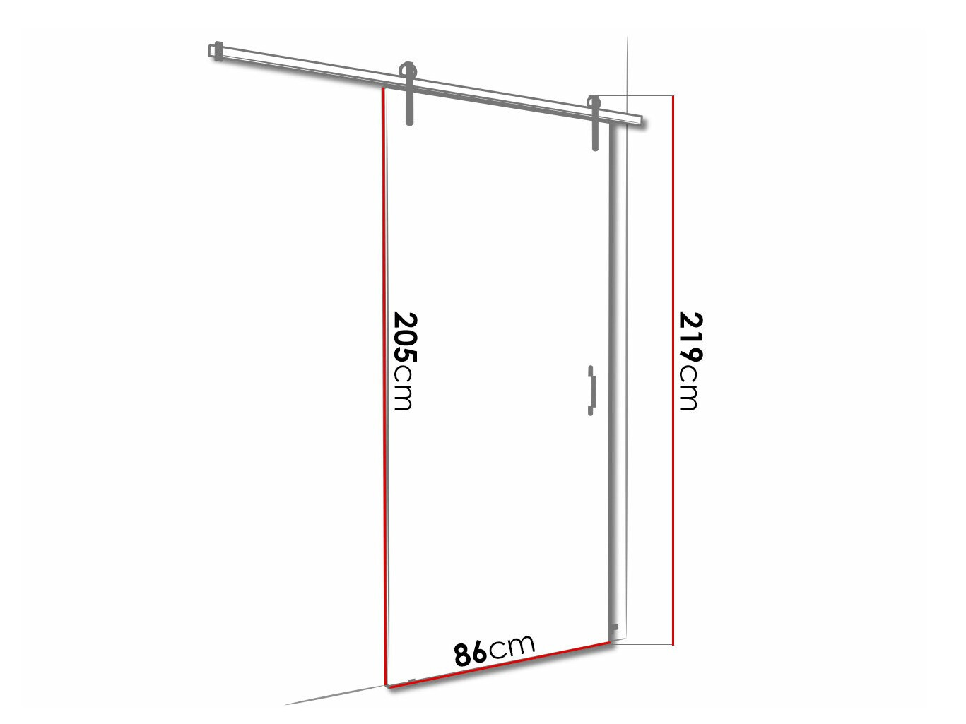 Klizna vrata Dover 165 (Belo)