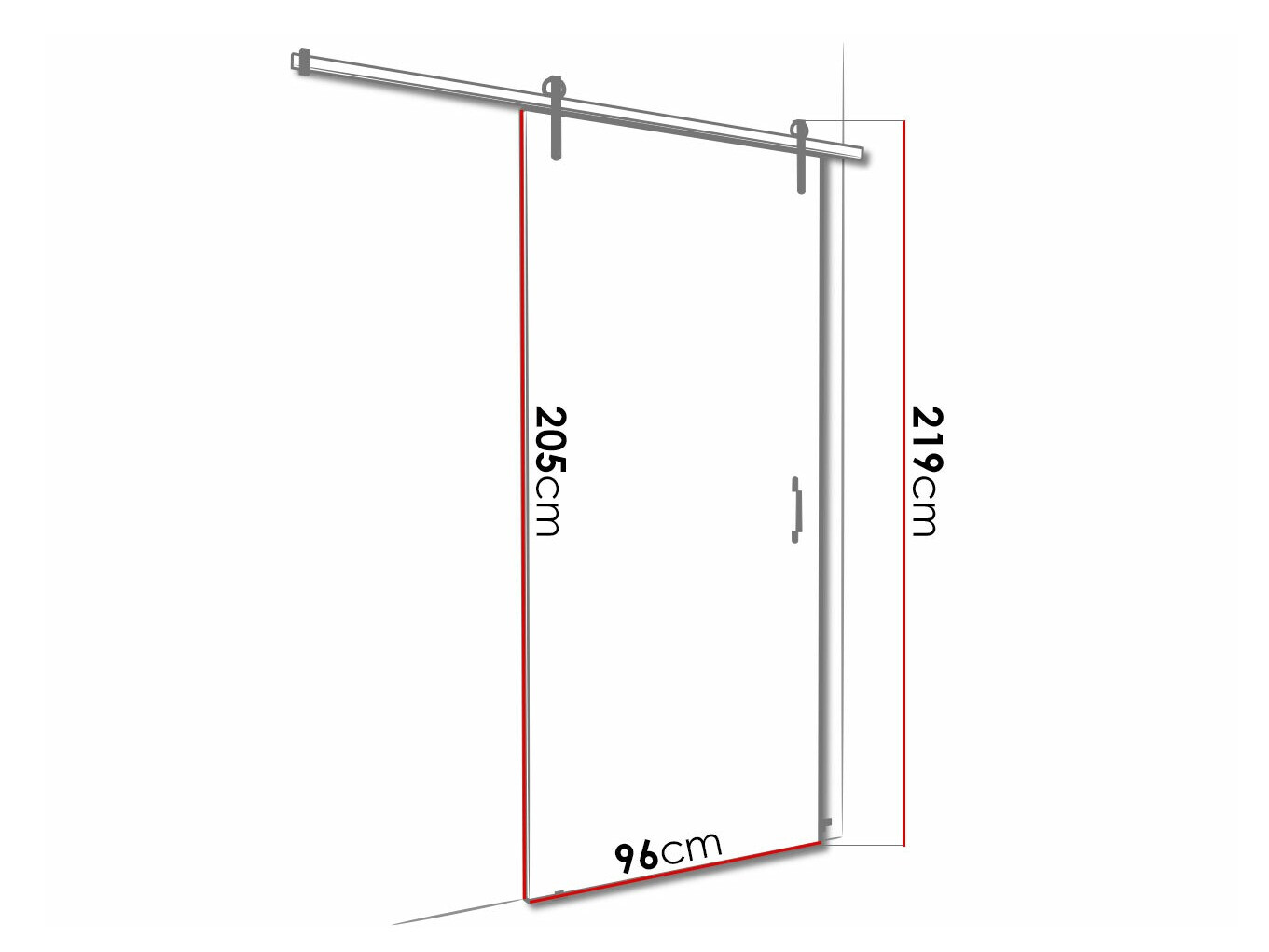 Klizna vrata Dover 166 (Belo)