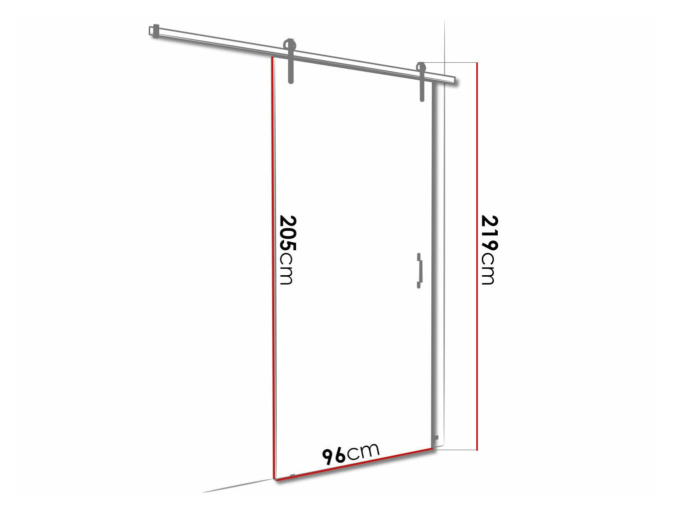 Klizna vrata Dover 166 (Tamni jasen)