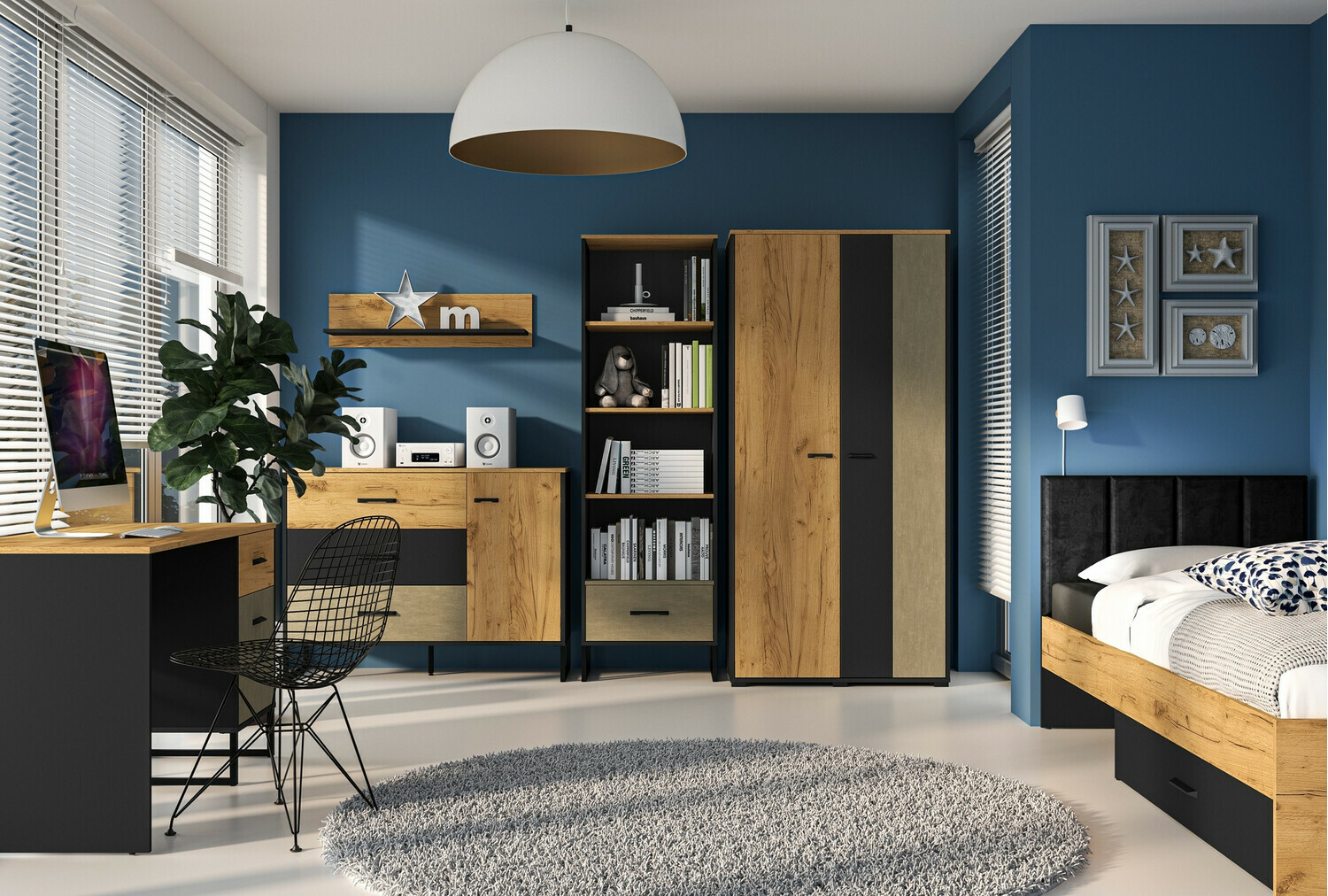 Zidna polica Tortiva 109