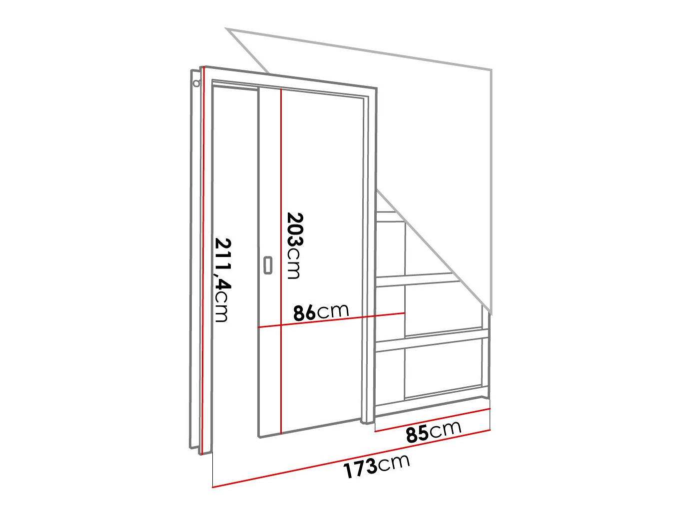 Klizna vrata Dover 183 (Antricit (ugalj))
