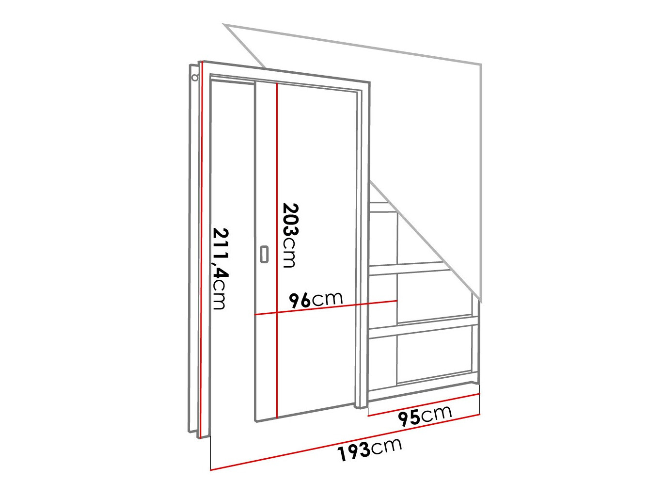 Klizna vrata Dover 184 (Antricit (ugalj))