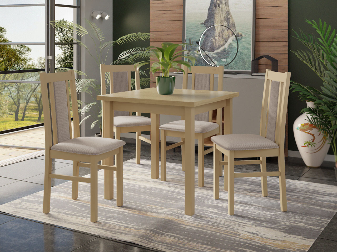 Trpezarijski set Victorville 310 (Sonoma hrast)