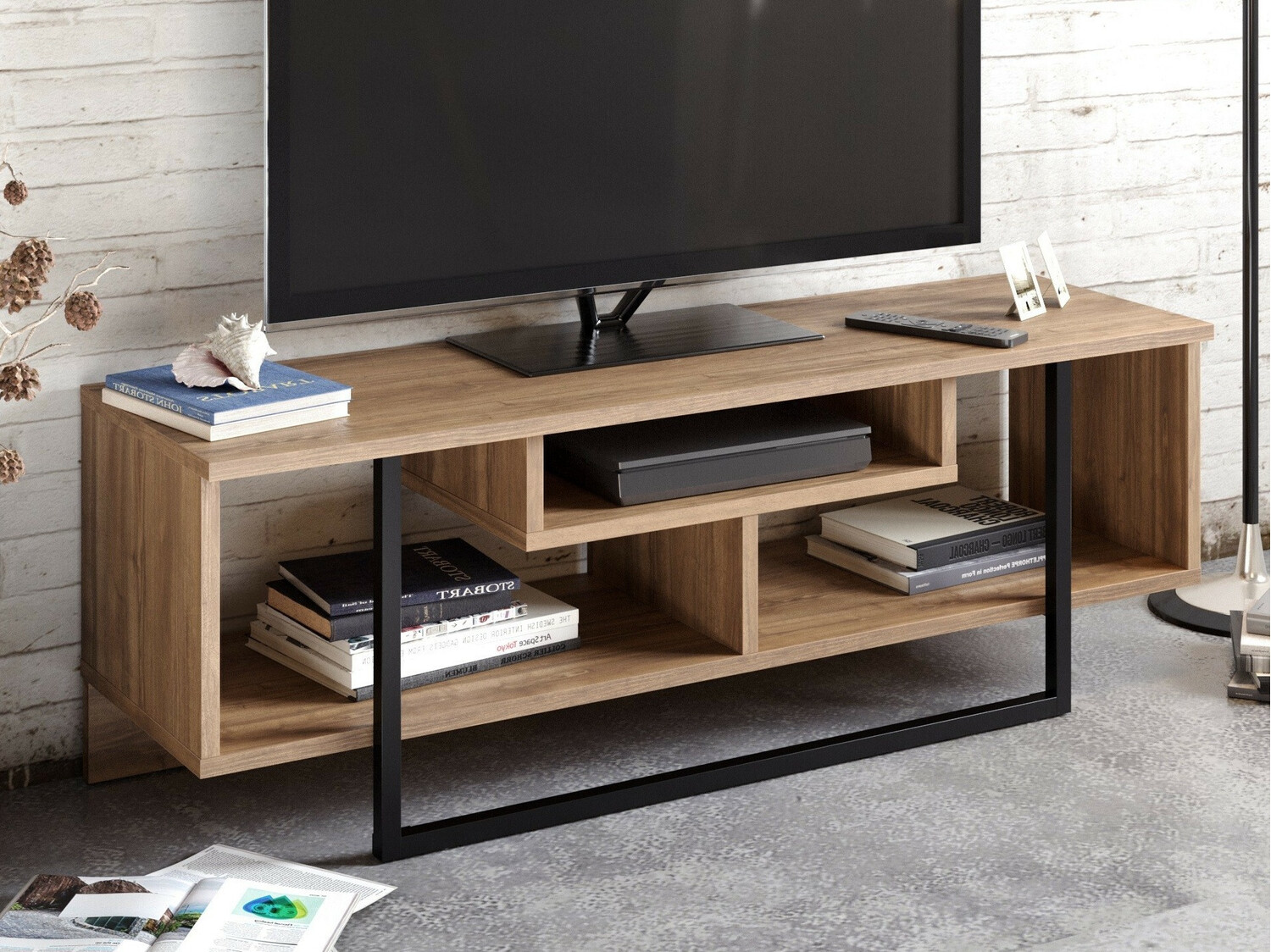 TV komoda Kailua 246 (Orah + Crno)