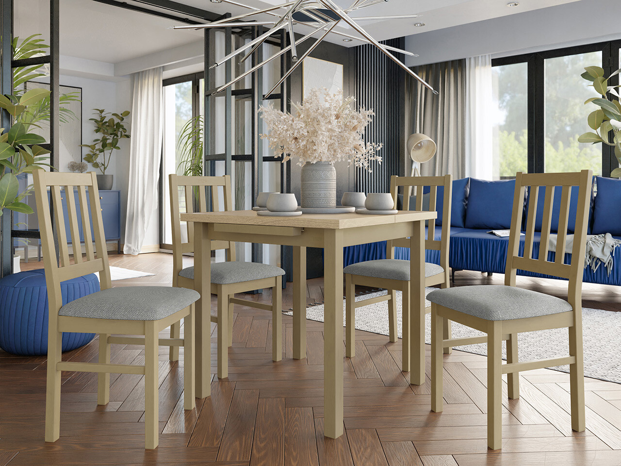 Trpezarijski set Victorville 314 (Sonoma hrast)