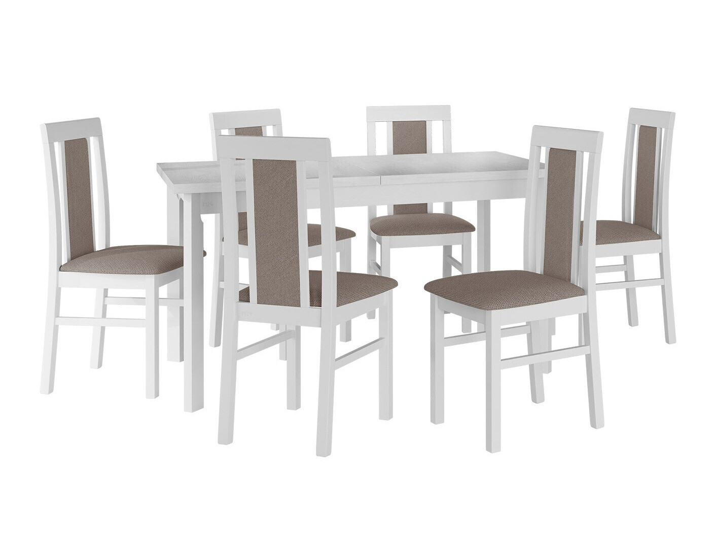 Trpezarijski set Victorville 315 (Belo)