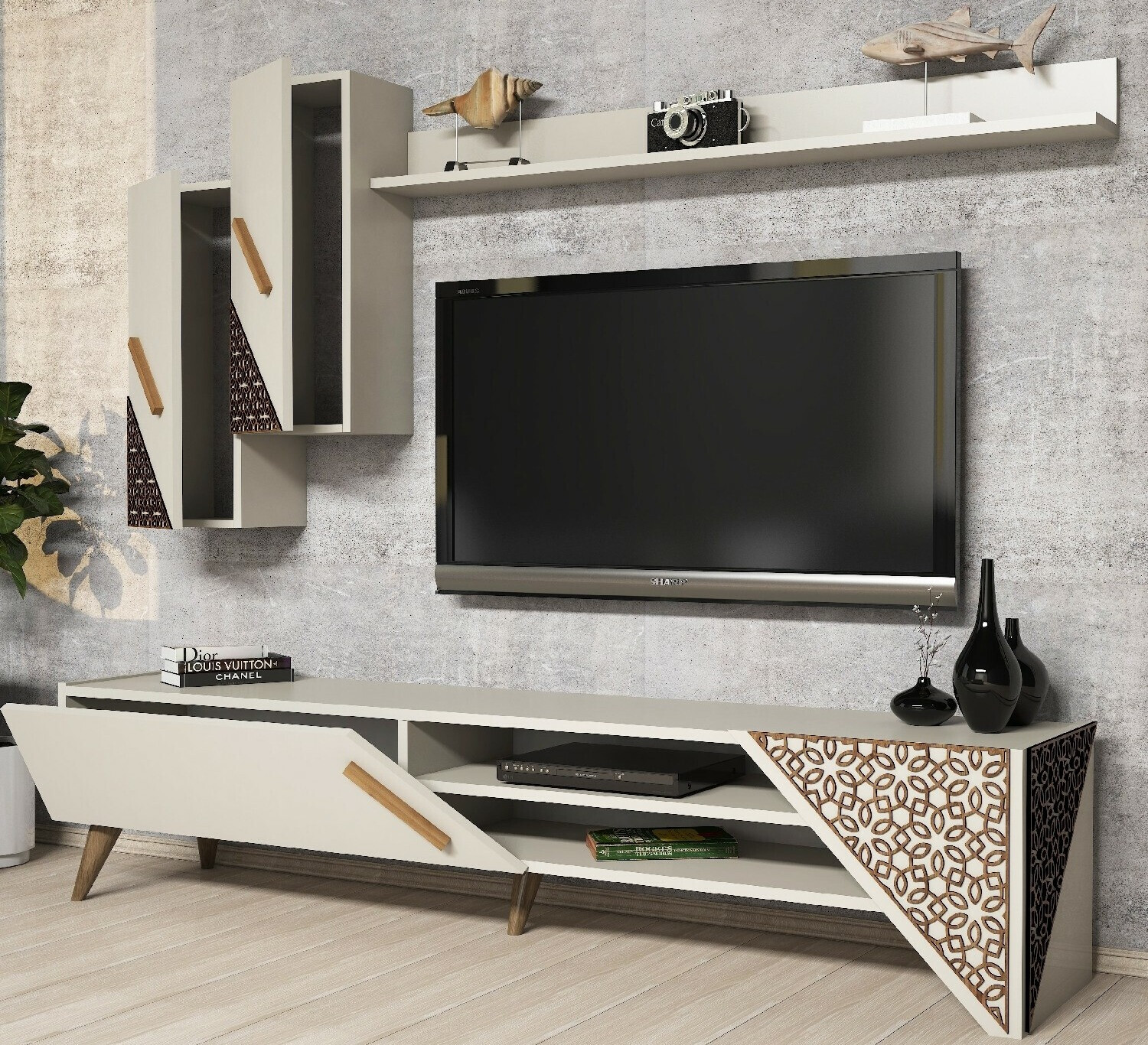 Set za dnevnu sobu Kailua 1564 (Krem)