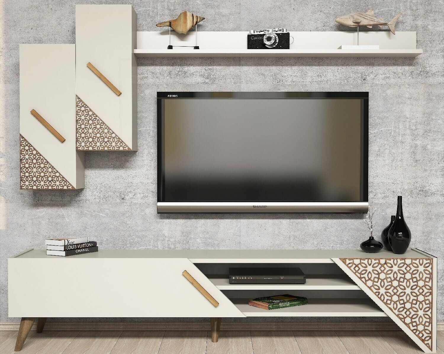 Set za dnevnu sobu Kailua 1564 (Krem)