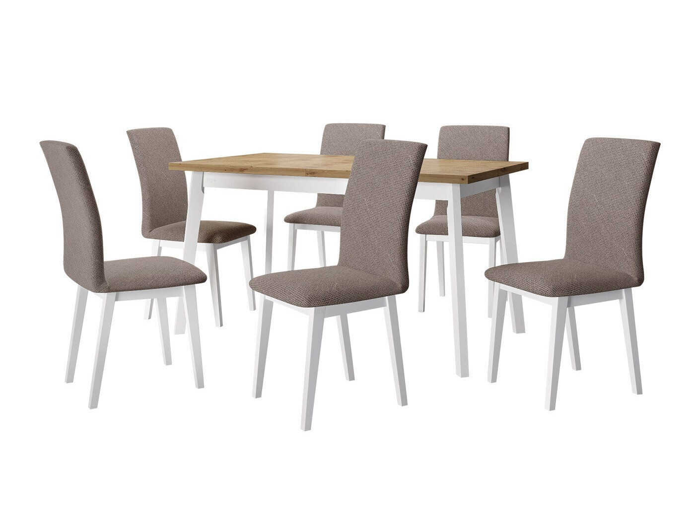 Trpezarijski set Victorville 321 (Belo)